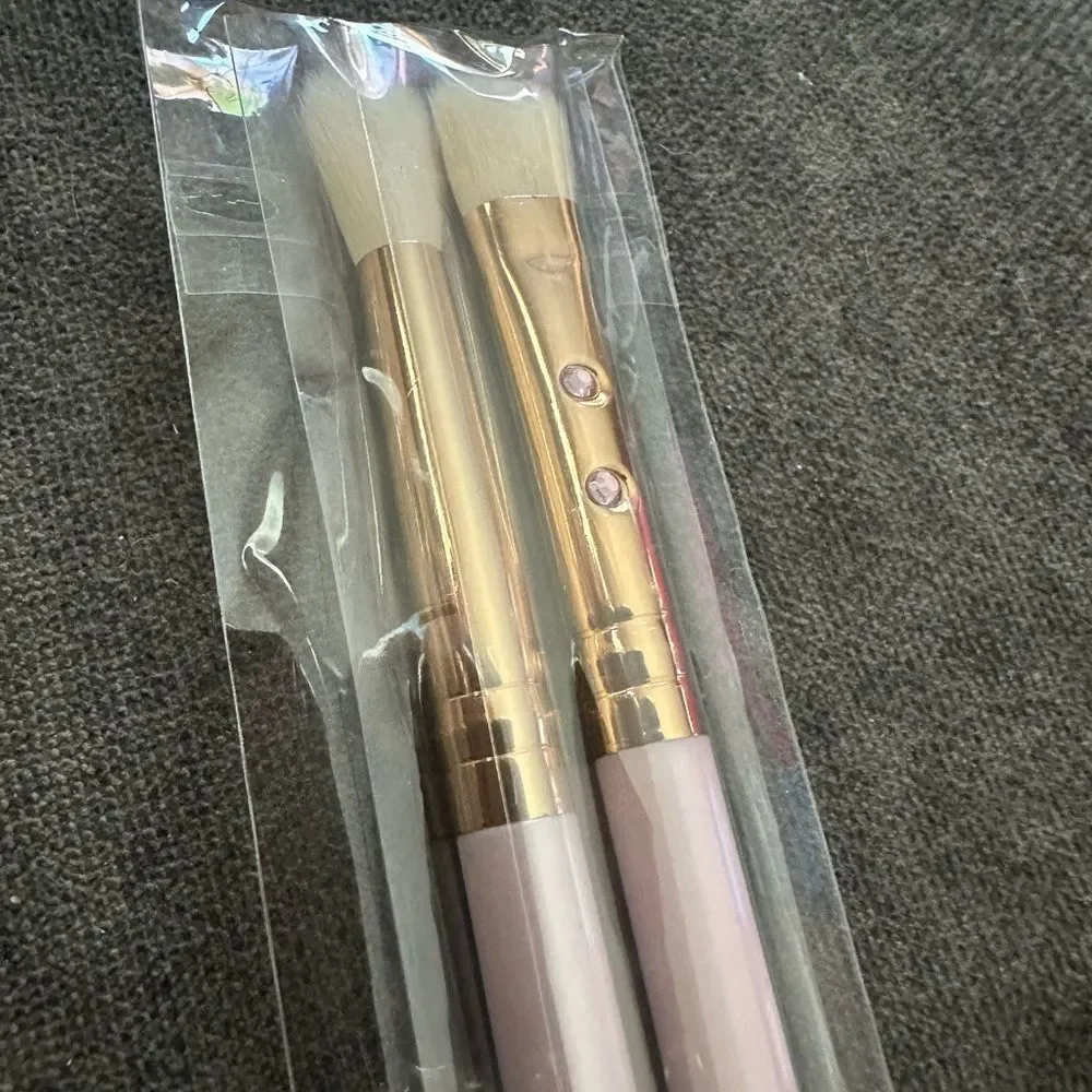 Slmissglam eyeshadow tapered pink Brush Duo